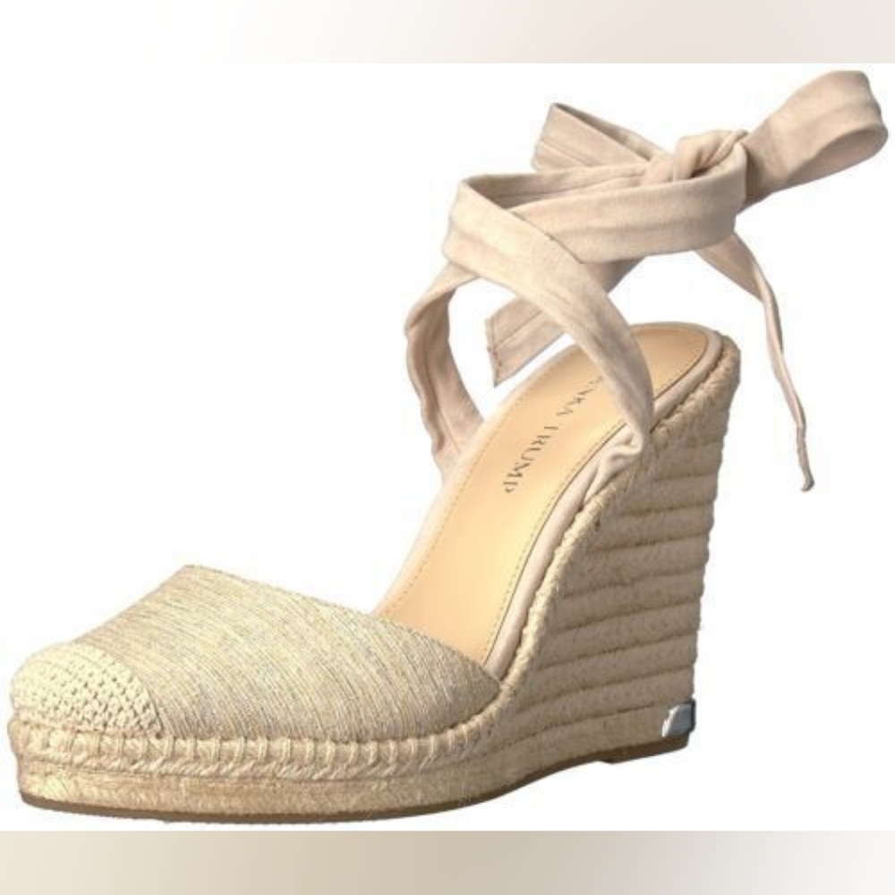 Ivanka Trump Cream Wedges - Picture 2 of 11